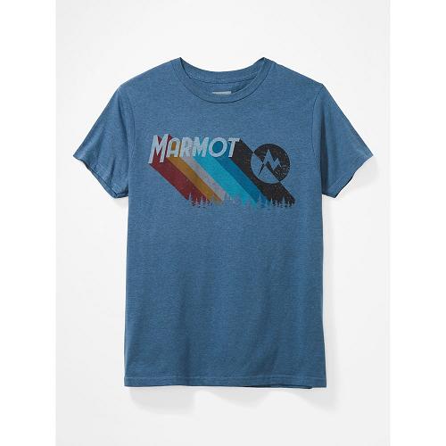 Marmot Radical T-Shirts For Mens Blue Grey JQW478593